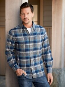 Orton Brothers Midweight Cotton Flannel Shirt