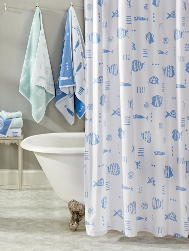 fish shower curtain holders