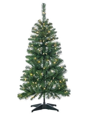 Pre-Lit Artificial Pop-Up Traditional Fir Christmas Tree