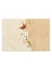 Embroidered Birds Two-Tone Tufted Cotton Bath Rug