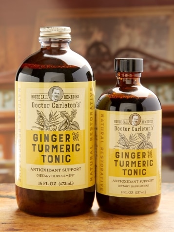 Doctor Carleton's Ginger and Turmeric Tonic, 8 oz. Bottle