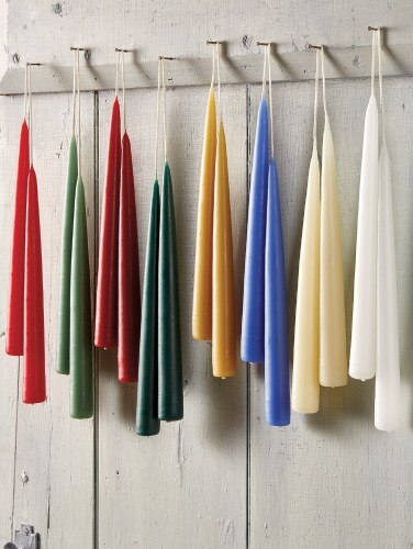 Hand Dipped 9 Taper Candles 3 Pairs Hand Dipped 9 Taper Candles 3 Pairs