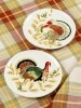 Thanksgiving Turkey Salad Plates, Set of 2