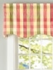 Moire Plaid Lined Rod Pocket Scalloped Valance