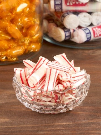Peppermint Creme Candy Straws, 20 Ounce Bag