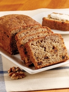Vermont-Made Date Nut Bread sliced on plate