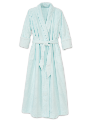 Women's Cloud Fleece Robe With 3/4 Sleeves in Blue