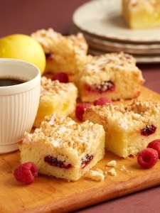 Lemon Raspberry Coffee Cake