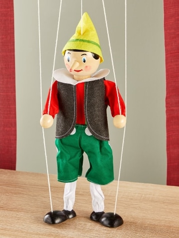 Pinocchio Wooden Marionette Puppet Toy
