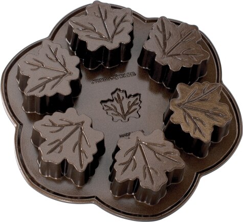 Mini Cakes made with the Maple Leaf Cakelet Pan