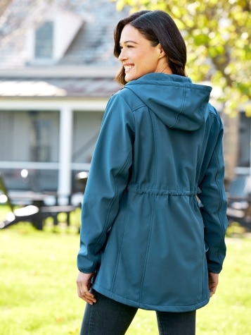 Weston Fleece-Lined Soft-Shell Rain Jacket for Women