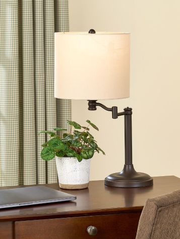 Benton Swing-Arm Oil-Rubbed Bronze Table Lamp
