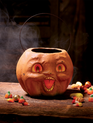 Orange Jack-o'-Lantern Halloween Bucket