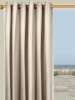 Insulated Linen-Blend Grommet Top Patio Panel With Pull Wand