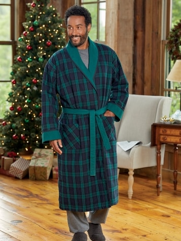Men's Double-Comfort Portuguese Flannel Robe