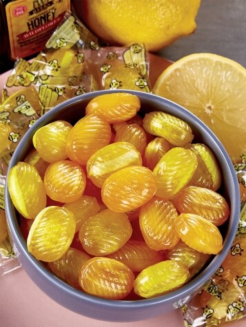 Unwrapped Honey Filled Hard Candies