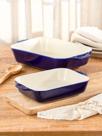 Ceramic Rectangular 2-Piece Bakeware Set