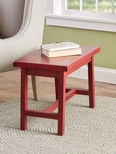 Multi Purpose Side Table Pine Wood Entryway Bench