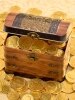 Treasure Chest Tin With Milk Chocolate Gold Foiled Coins
