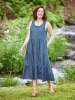 Women's Tiered Cotton Chambray Jumper