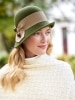 Wool Felt Cloche With Side Button
