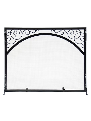 Iron Fireplace Screen With Scroll Detailing