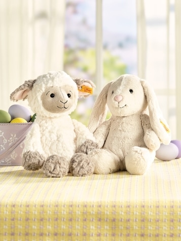 Steiff Stuffed Animals | Plush Easter Bunny or Lamb
