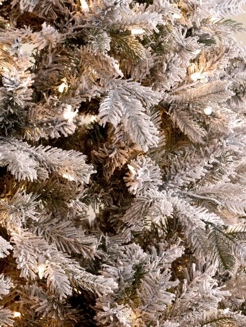 Pre-Lit Natural-Cut Artificial Spruce Christmas Tree
