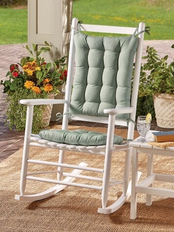 Porchside Indoor/Outdoor Rocker Chair Pad Set