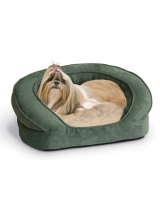 Luxe Pet Microsuede Orthopedic Bolster Bed, In 2 Sizes