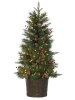 Pre-Lit Artificial Riverton Pine Potted Christmas Tree