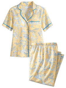 Ella Simone Floral Toile Cotton Lawn Pajamas