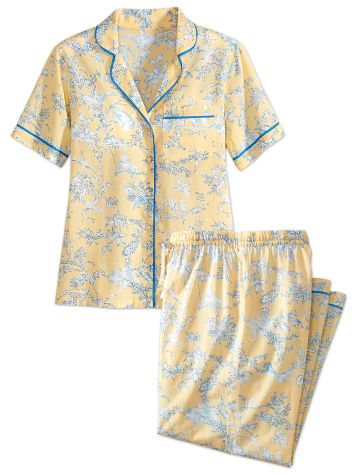 Ella Simone Floral Toile Cotton Lawn Pajamas