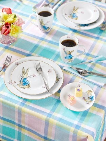 Peter Rabbit Porcelain Salad Plate, Set of 4