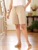 Women's Garment-Washed Pull-On Shorts