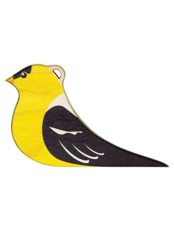 Bird Lover's Maple Wood Ornament, Set of 8