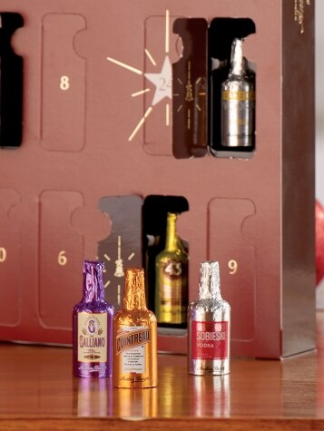 Anthon Berg Adult Advent Calendar With Liquor Chocolate Bottles