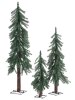 Artificial Northwoods Christmas Tree, Set of 3