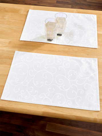 Matte-Finish Oilcloth Placemat, Set of 2