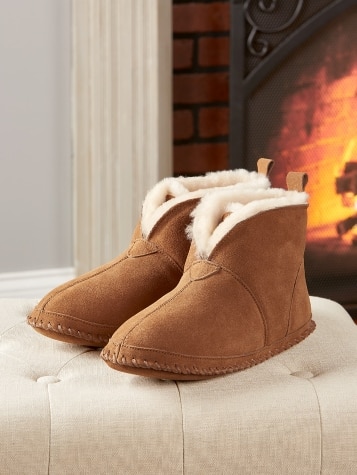 Men s Sheepskin Soft Bottom Booties