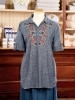 Wildflower Meadow Embroidered Tunic Top
