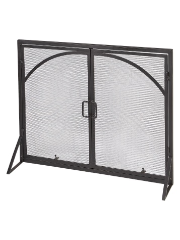 Iron Fireplace Screen With Arch