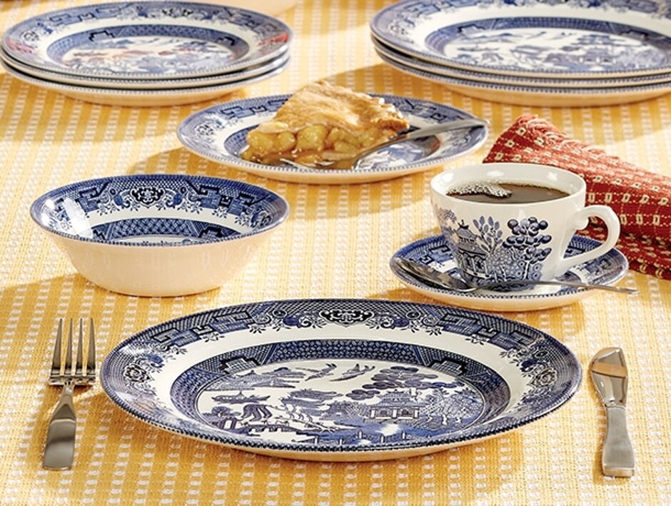 Blue Willow Dinner Plates, Set Of 4