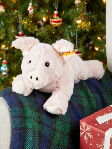 Steiff Plush Pig Stuffed Animal Toy