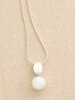 Single Pearl and Silver Pendant Necklace