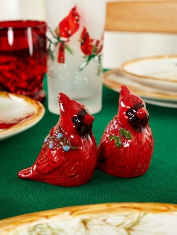 Cardinal Ceramic Salt and Pepper Shaker Set