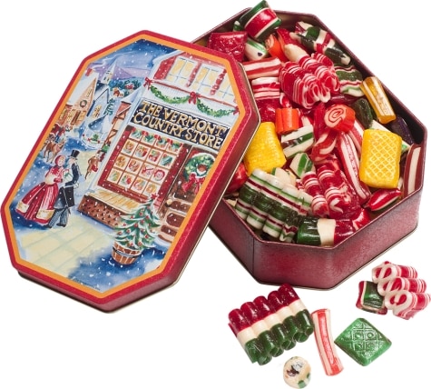 Country Store Hard Candy Christmas Tin