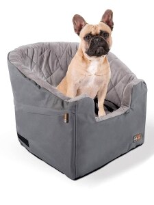 Happy Trails Pet Booster Gray Car Seat, In 2 Sizes