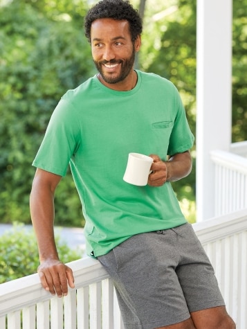 Mens cotton lounge shorts hotsell