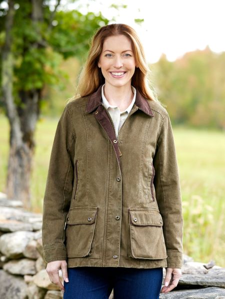 Womens Barn Jacket | Cotton Twill Coat